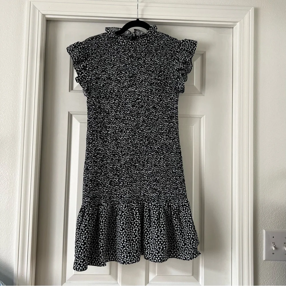French Connection Elao Verona Dress - Navy / Blue / White - Picture 3 of 6